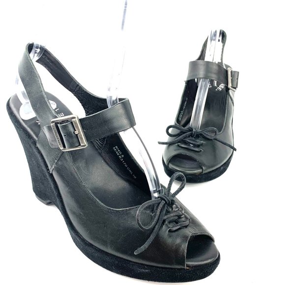 KORK-EASE Bellevue Peep Toe Wedges - Picture 10 of 12